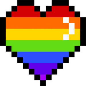 Regenbogen-Herz